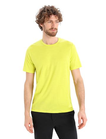 Men's Icebreaker Merino Tech Lite II Short Sleeve Tee T Shirts Shine | CA 1783SGLO